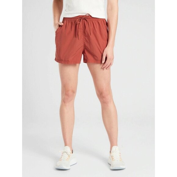 Athleta Expedition Etruscan Red Hiking Athletic Shorts 12 - Picture 1 of 4